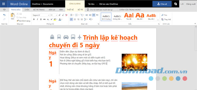 Dễ dàng chỉnh sửa văn bản