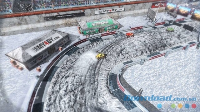 Tìm cách vượt qua mọi tay đua khác trong game đua xe miễn phí SuperTrucks Offroad cho máy tính