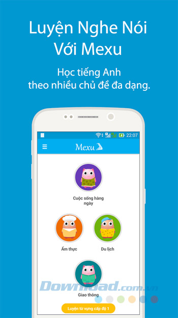 Luyện nghe nói với Mexu