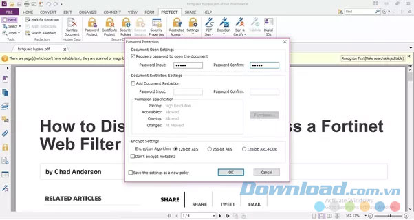 Giao diện Foxit PhantomPDF 