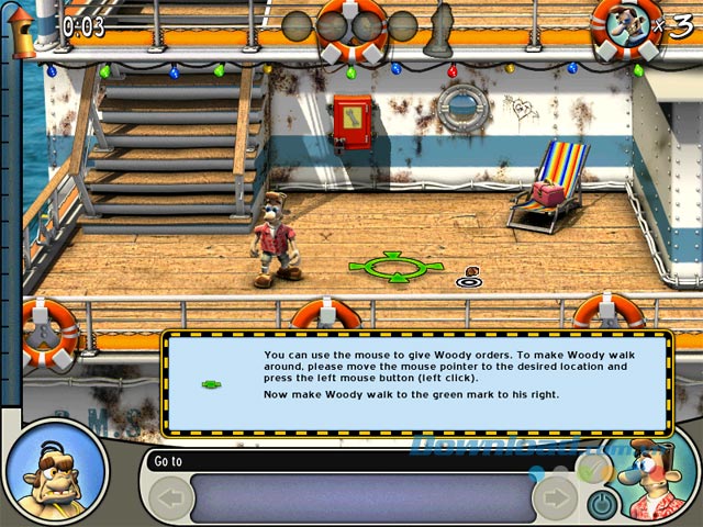 Giao diện chơi chính trong game chiến thuật trí tuệ Neighbours from Hell 2: On Vacation cho máy tính
