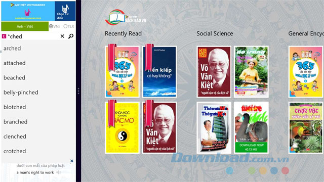Giao diện Lạc Việt Dictionaries