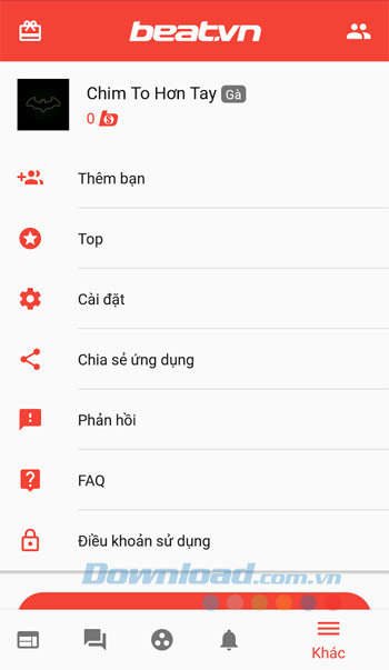 Menu BEATVN