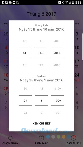 Xem lịch dương