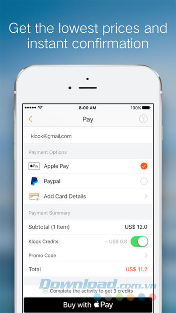 Thanh toán qua Apple Pay