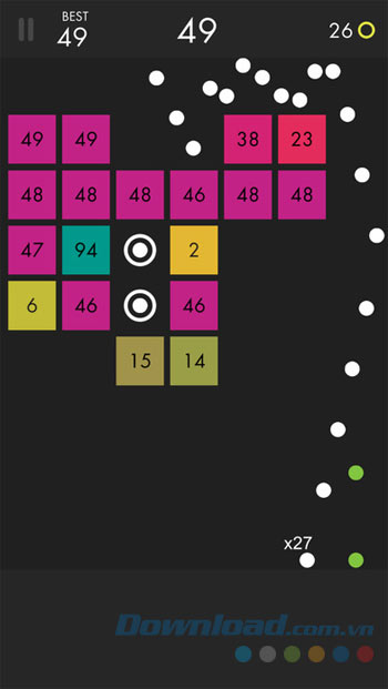 Giao diện game phá gạch