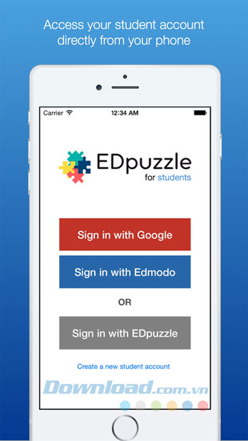 Giao diện chính của EDpuzzle