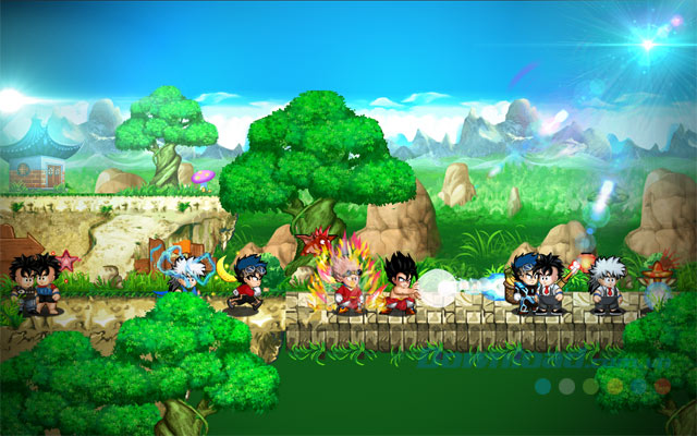 Giao diện game Chú Bé Rồng