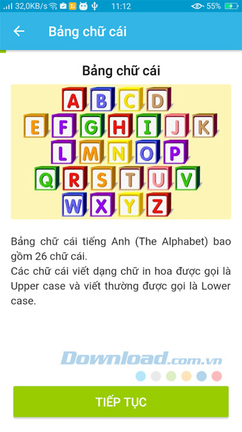 Học bảng chữ cái