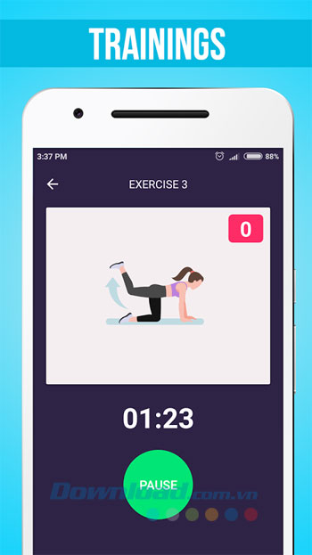 Giao diện ứng dụng Lose Weight in 30 Days
