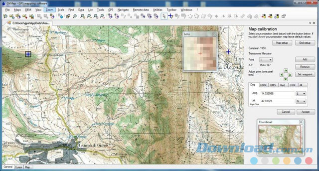 Phần mềm vẽ bản đồ đường đi OkMap