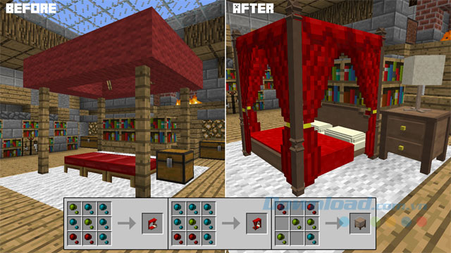 Công thức chế tạo đồ với DecoCraft Mod