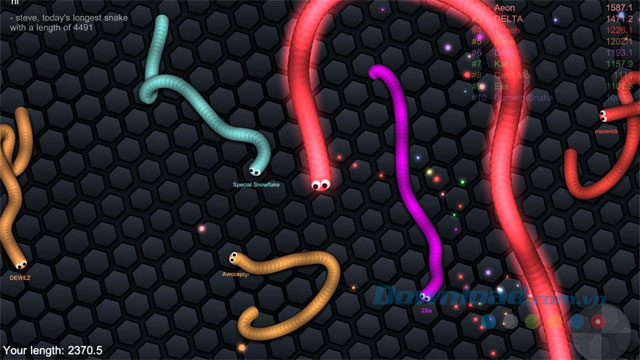 Game rắn săn mồi Slither.io Online