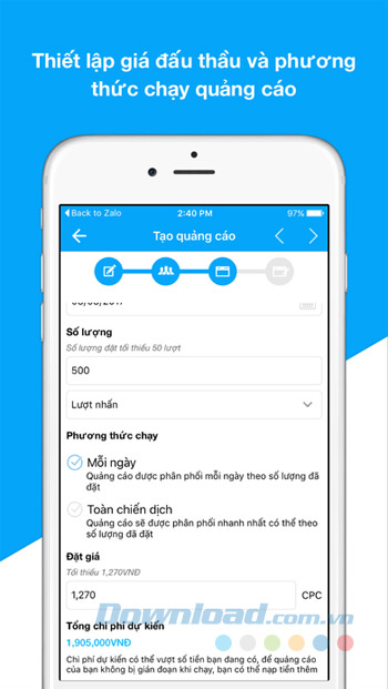 Tạo quảng cáo