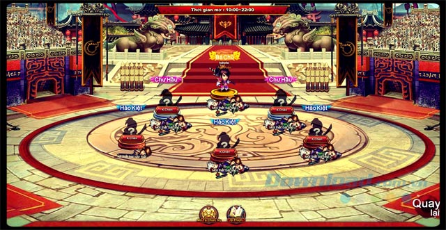 Giao diện game Tam Quốc Quần Hùng
