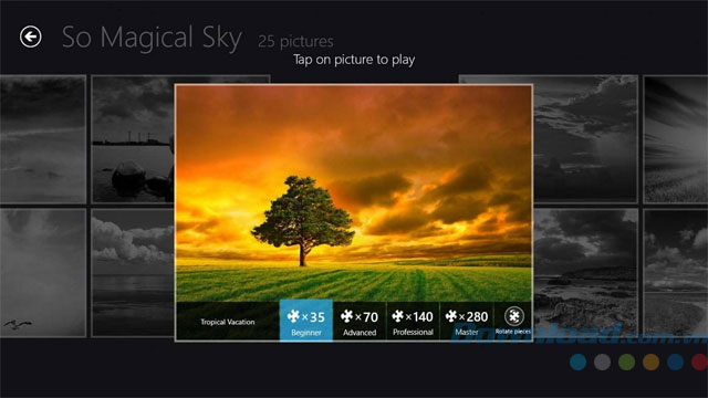 Chọn cấp độ khó 