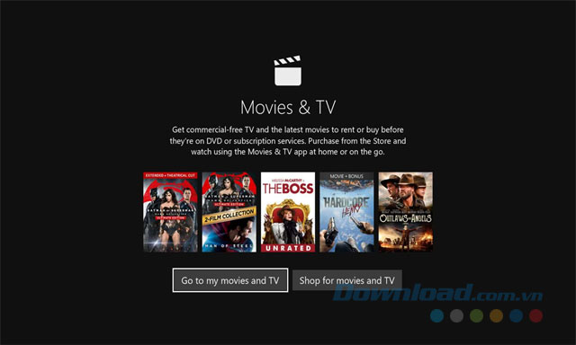 Xem phim, TV Show trên PC, Windows Mobile, Xbox