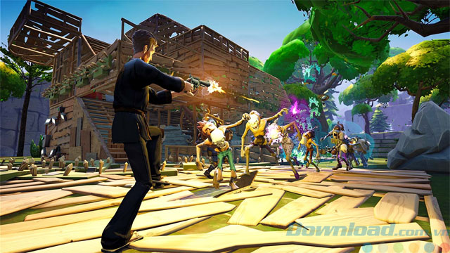 Chiến đấu tiêu diệt zombie
