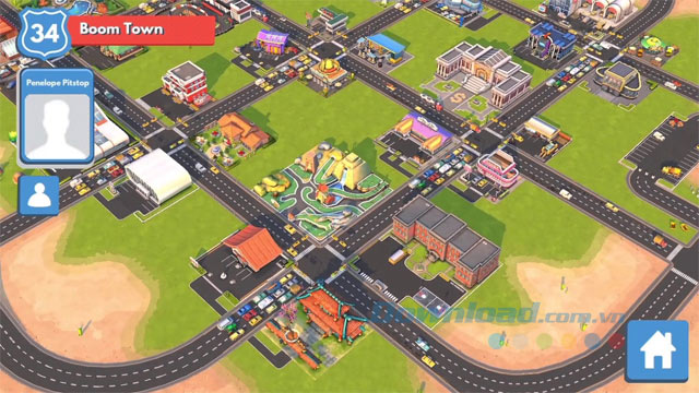 Giao diện game Traffic Panic Boom Town cho Android