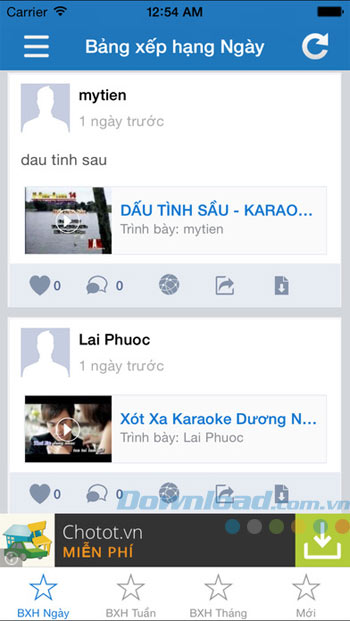 Bảng xếp hạng