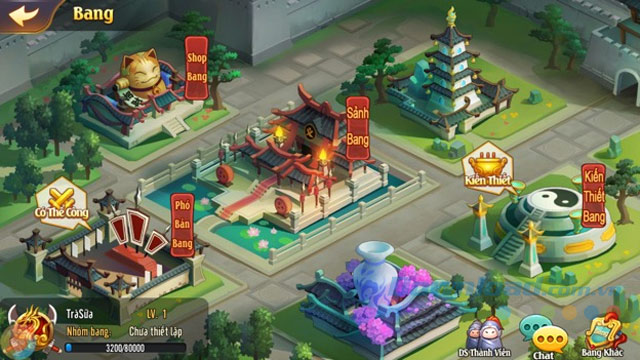 Giao diện Bang trong game OMG 3Q.