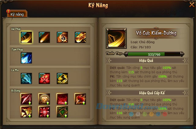 Hệ thống kỹ năng