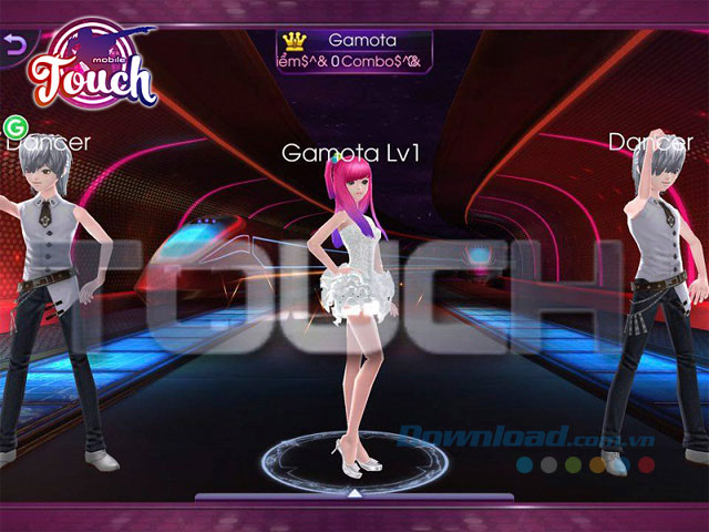 Giao diện game Touch Mobile