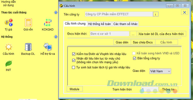Cấu hình hệ thống