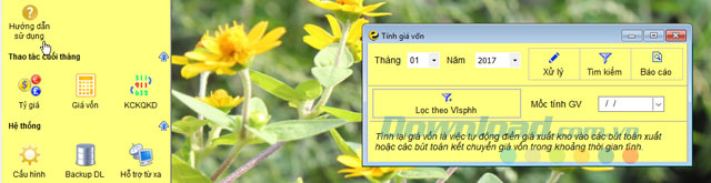 Tính giá vốn.