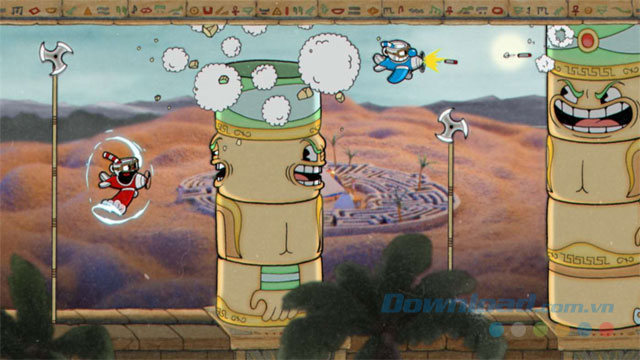 Cuphead: Siêu phẩm hành động bắn súng với phong cách hoạt hình cổ điển độc đáo. https://st.download.com.vn/data/image/2017/08/23/Cuphead-hanh-dong.jpg