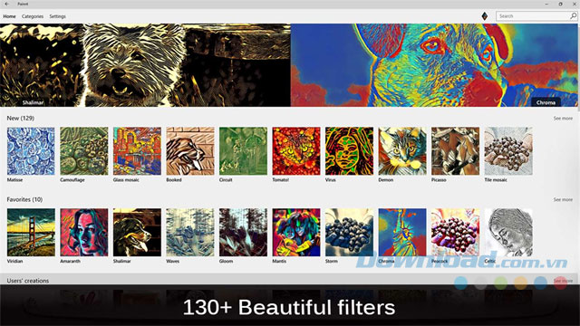 Bộ lọc ảnh tranh vẽ