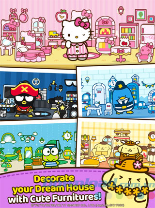 Trang trí ngôi nhà Hello Kitty