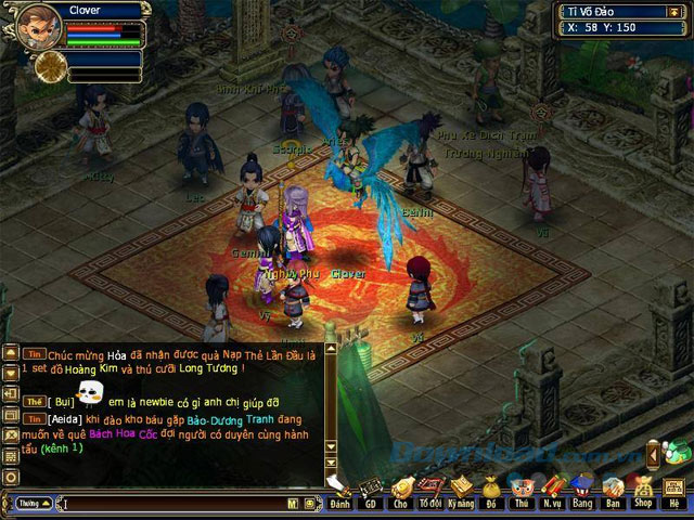 Giao diện game Cổ Long Online