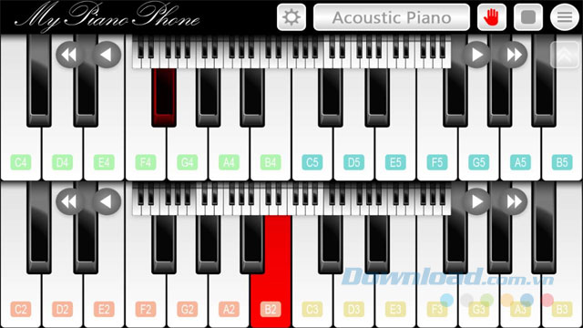 Giao diện My Piano Phone