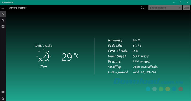 Ứng dụng thời tiết Active Weather