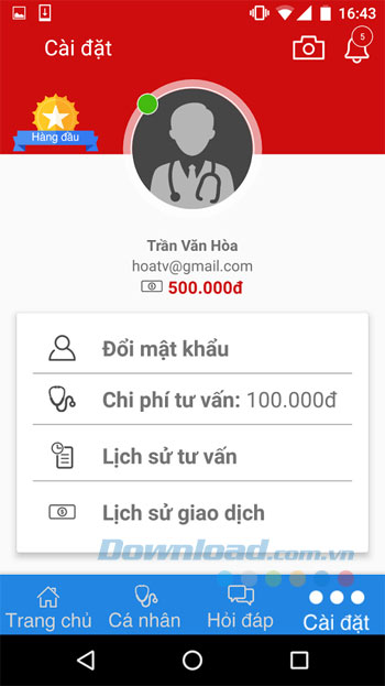 Cài đặt