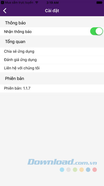Cài đặt