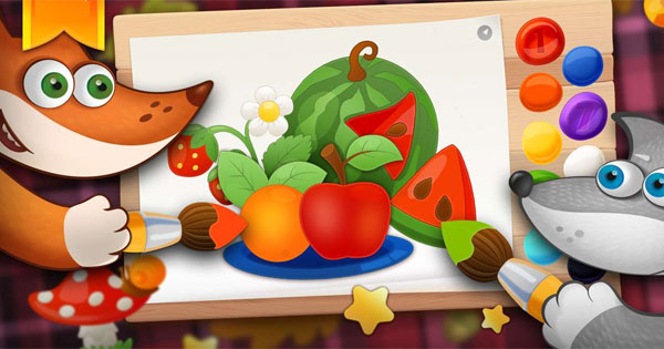 Tim the Fox PaintỨng dụng tô màu phát triển kỹ năng cho bé