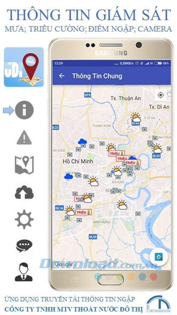 Giao diện UDI Maps