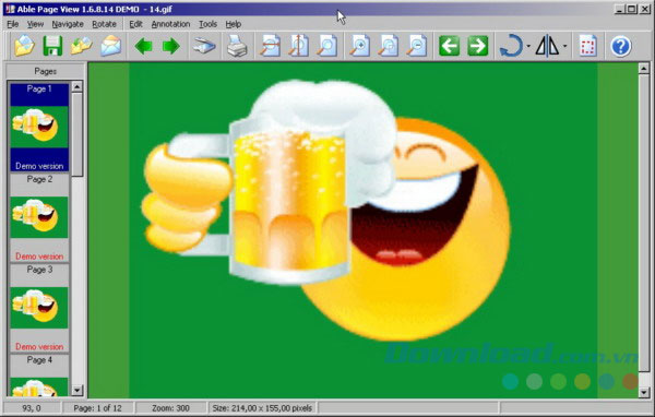 Giao diện Able Page View