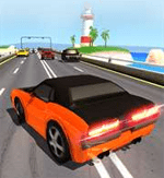 Traffic Racing Game On Beach