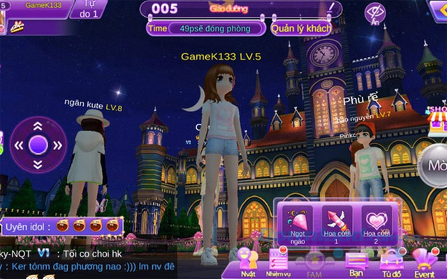 Giao diện game Au Love