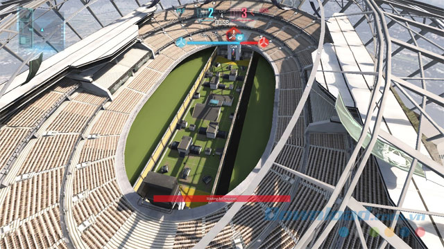 Toàn cảnh map thi đấu của chế độ Cube Rush