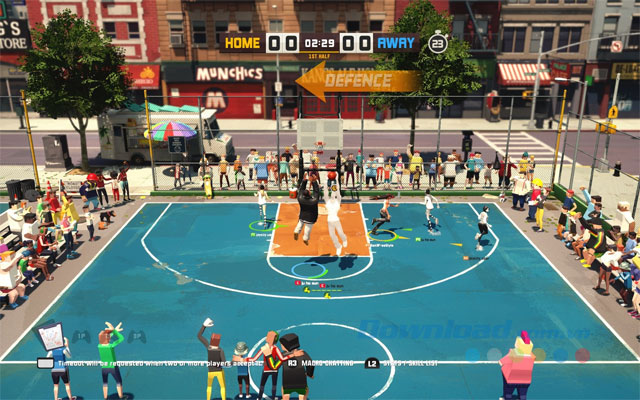 3on3 Freestyle game sở hữu đồ họa đẹp và đầy màu sắc
