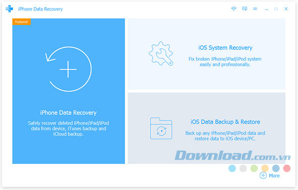 Giao diện iPhone Data Recovery