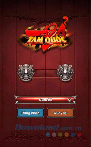 Giao diện game Đả Tam Quốc 