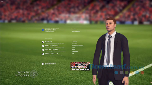 Game quản lý bóng đá FM 2018
