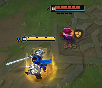 Khi có Giáp và Khiên bảo vệ