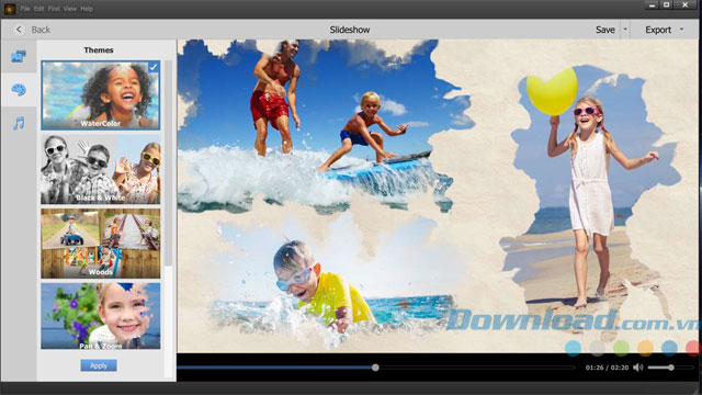 Tạo slideshow ảnh