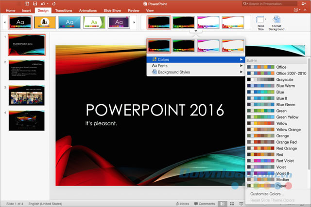 Tải Microsoft PowerPoint 2016 - Phần mềm tạo bài thuyết trình, tạo Slide